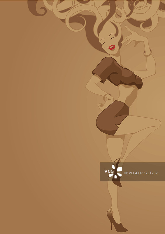 莎莎舞舞者图片素材