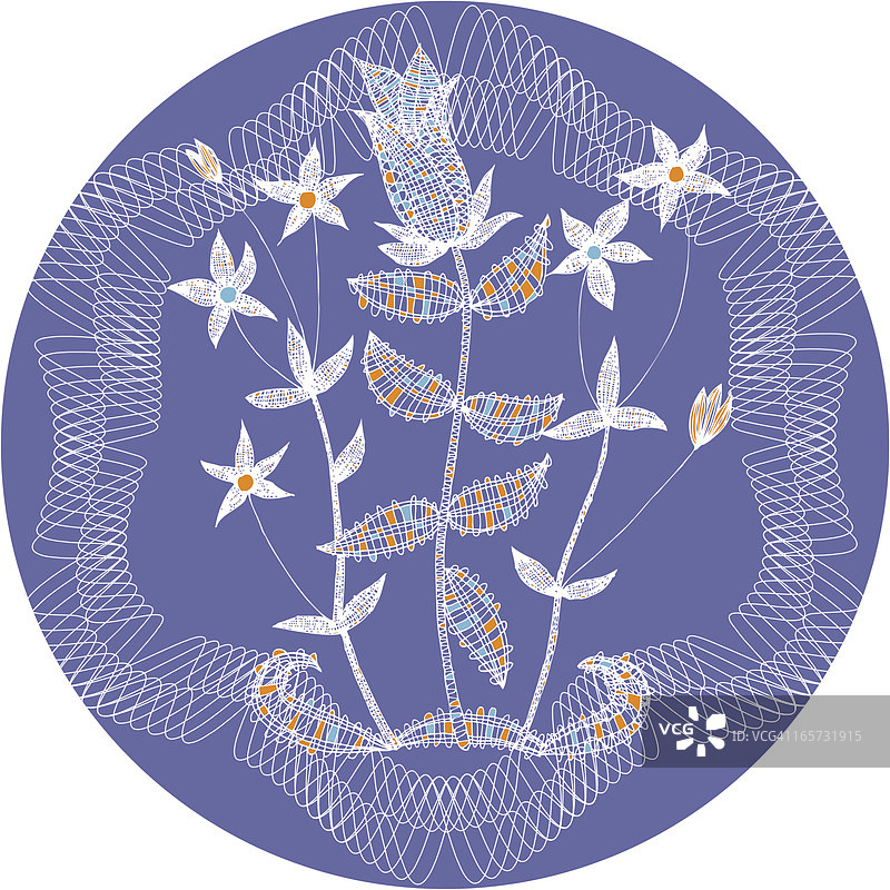 花卉蕾丝装饰图片素材