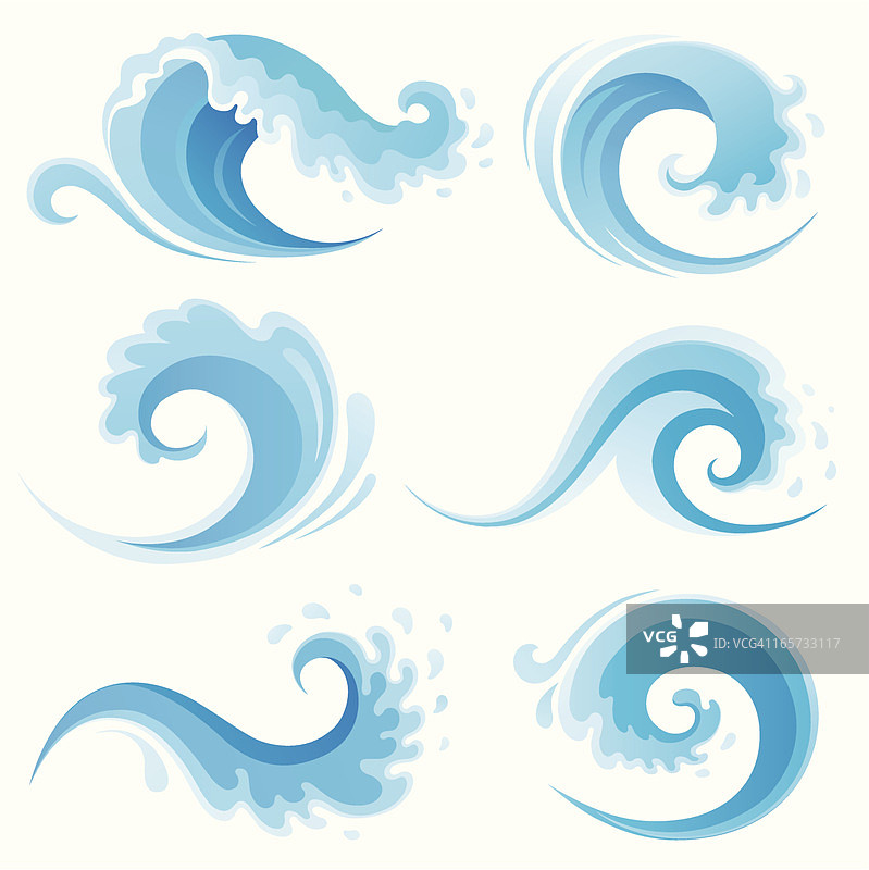 海浪合集图片素材