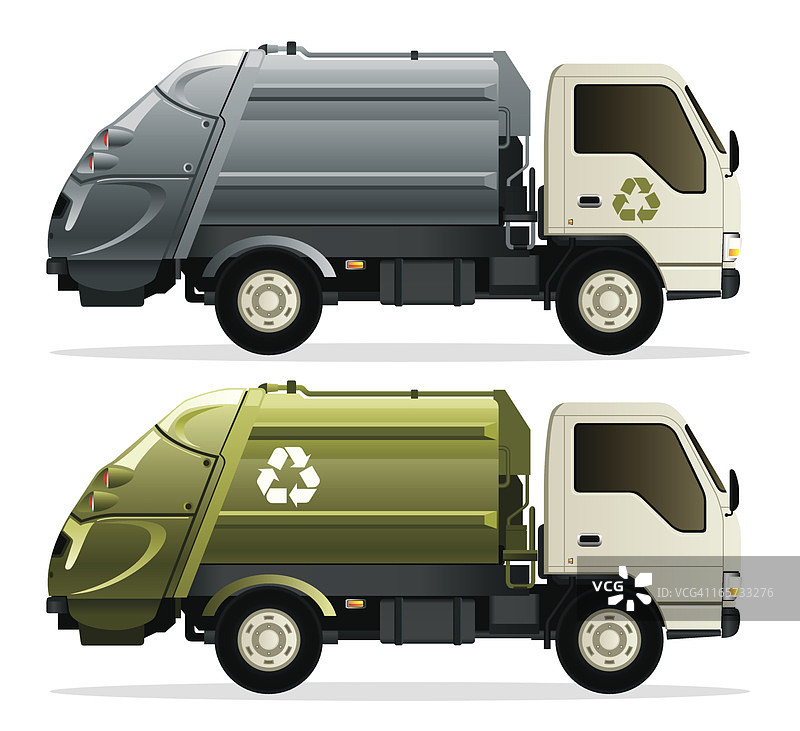 回收垃圾车图片素材
