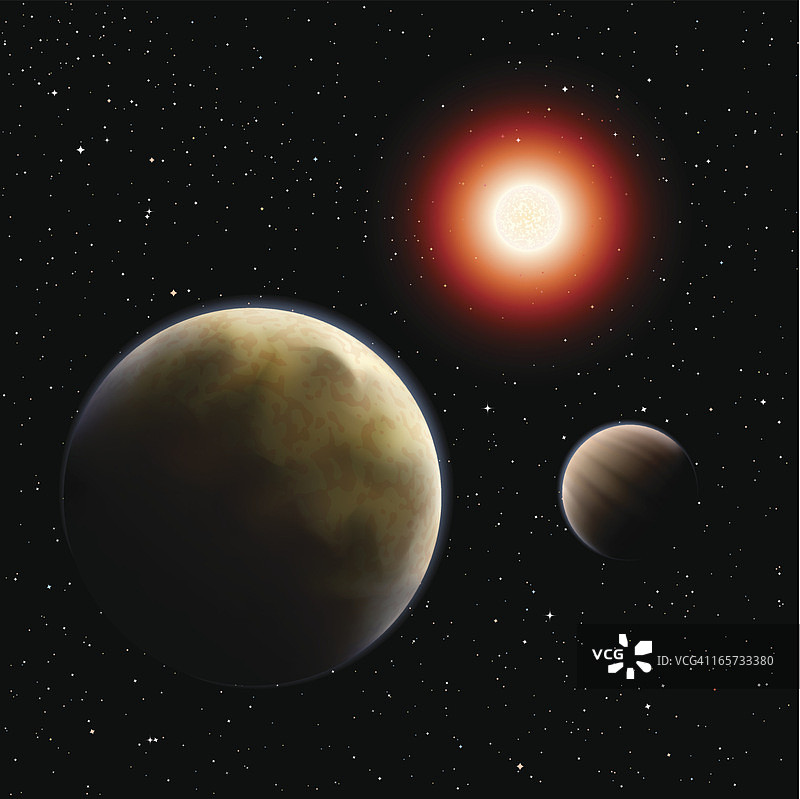 行星和太阳图片素材