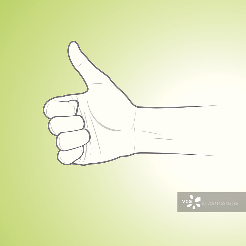 竖起大拇指图片素材
