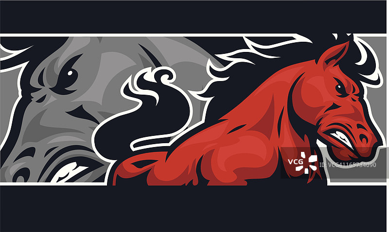 野马banner设计图片素材