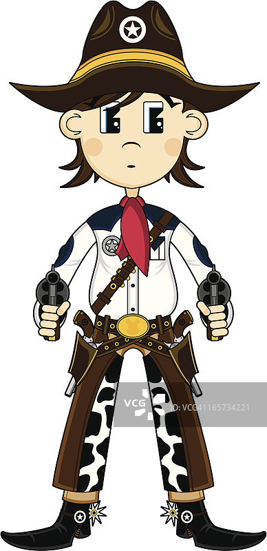 牛仔枪手图片素材