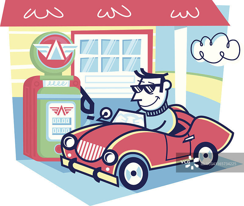 加油站图片素材