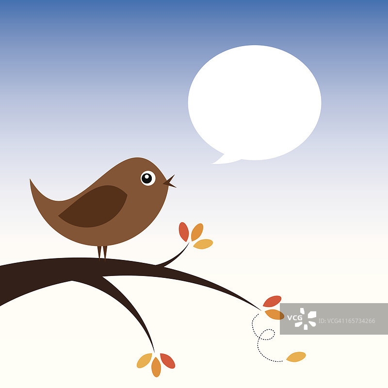 秋日里的小鸟图片素材