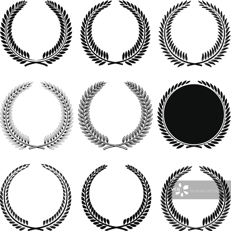 月桂花环图片素材