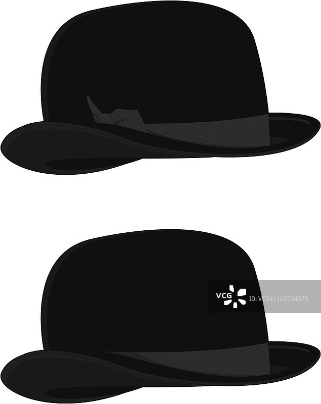经典圆顶硬礼帽图片素材
