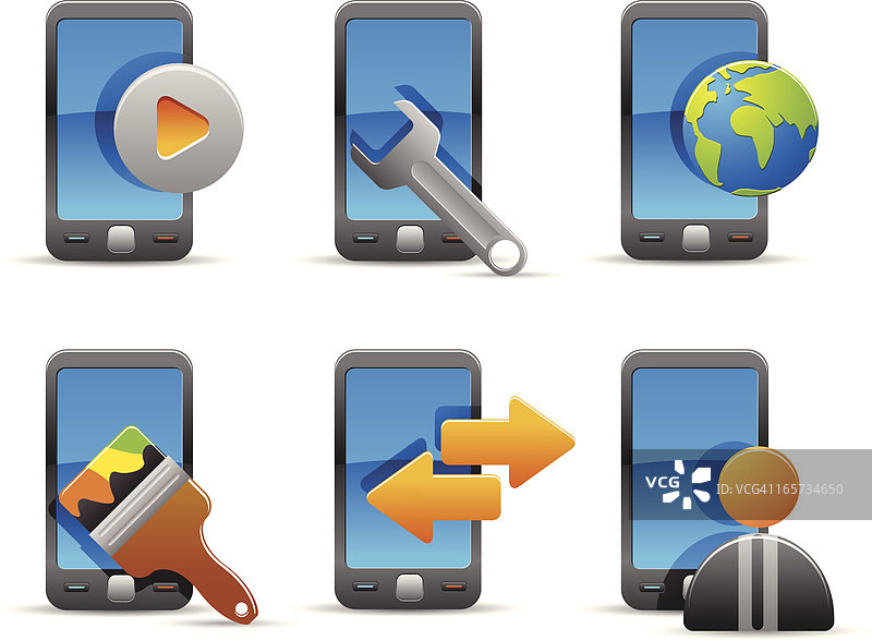 手机菜单图标图片素材