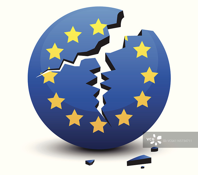 经济危机后的欧盟瓦解迹象图片素材