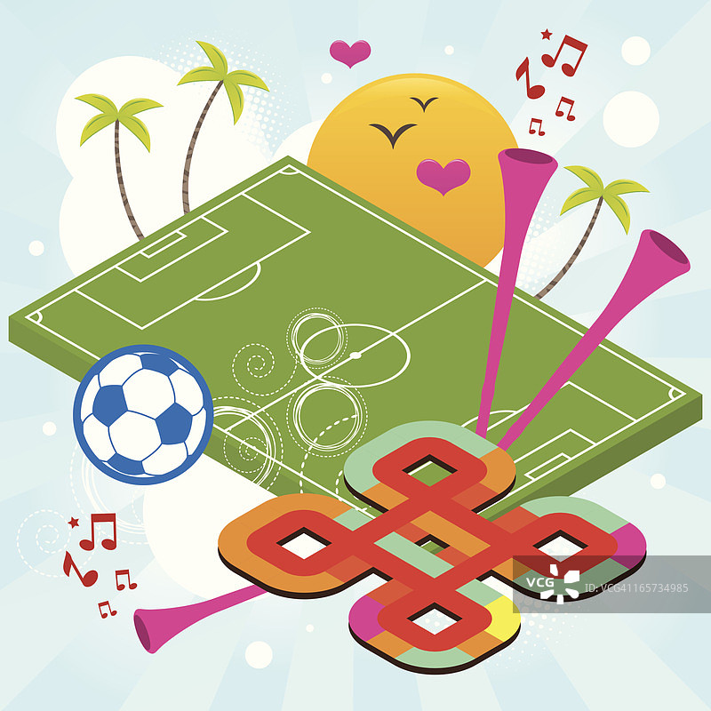 南非2.5D足球场图片素材