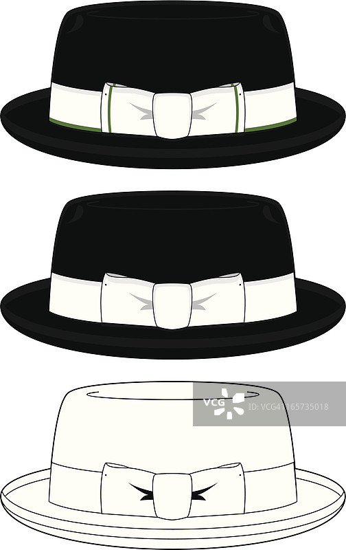 波克派费多拉帽图片素材