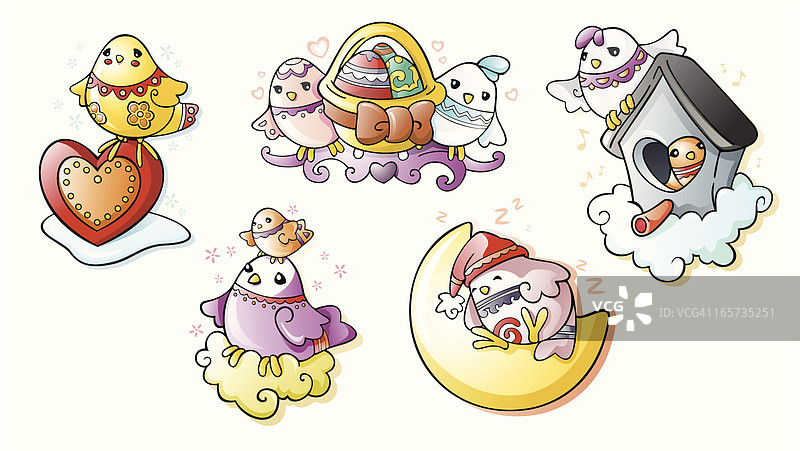 复活节瓷鸽图片素材