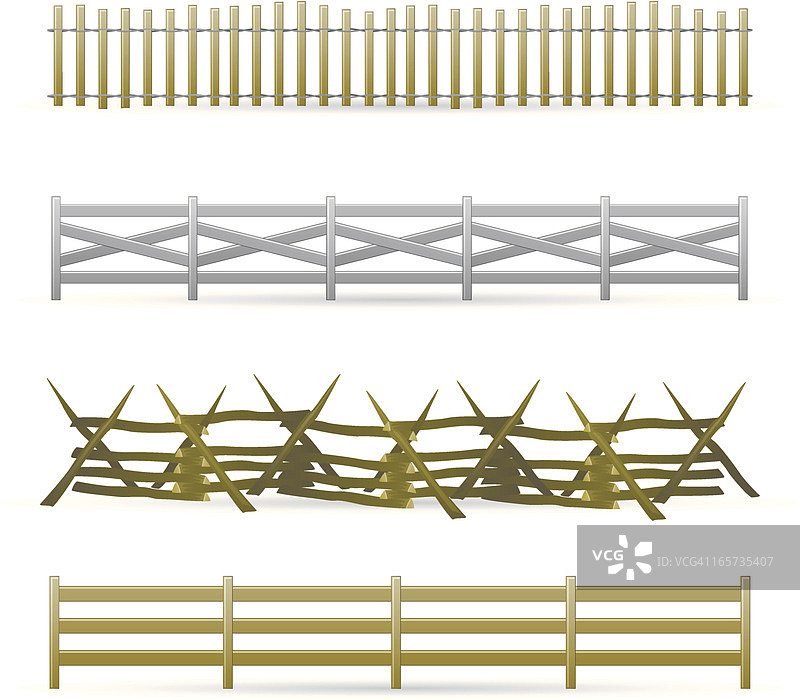乡村风格的栅栏图片素材