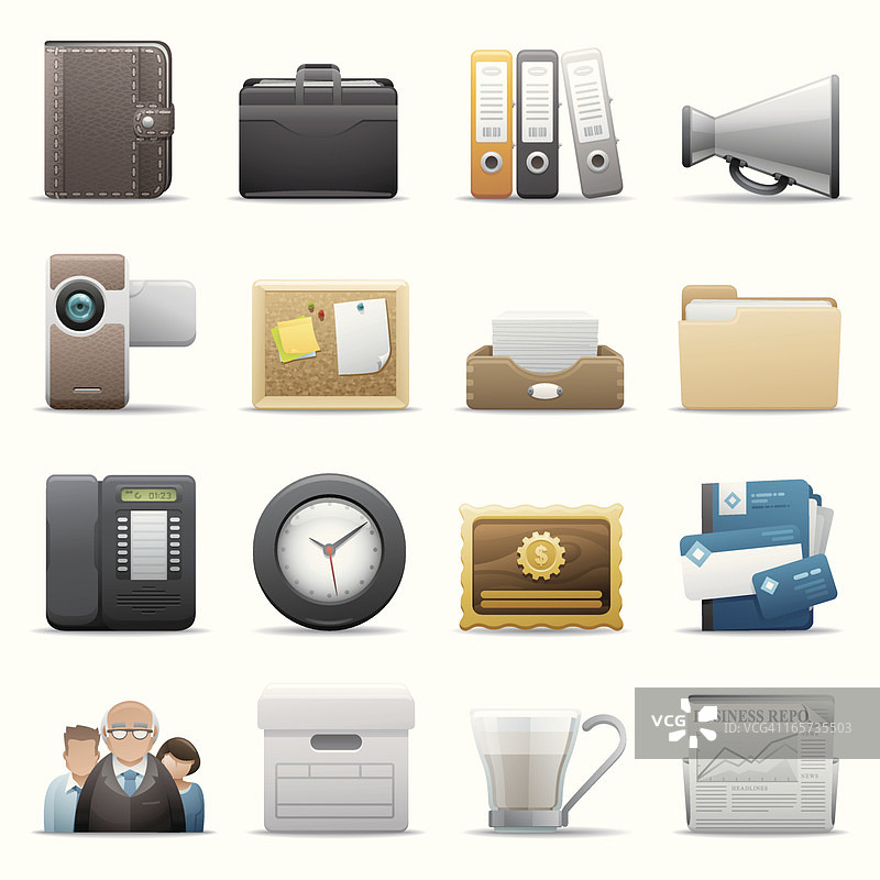 豪华办公图标图片素材