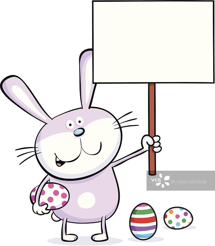 带有标志的复活节兔子图片素材