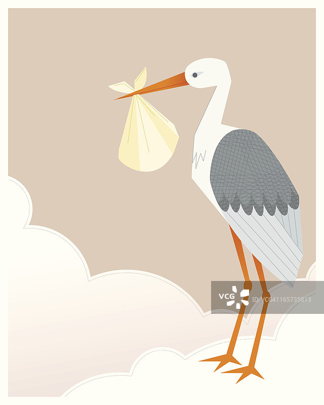 天堂般的鹳图片素材