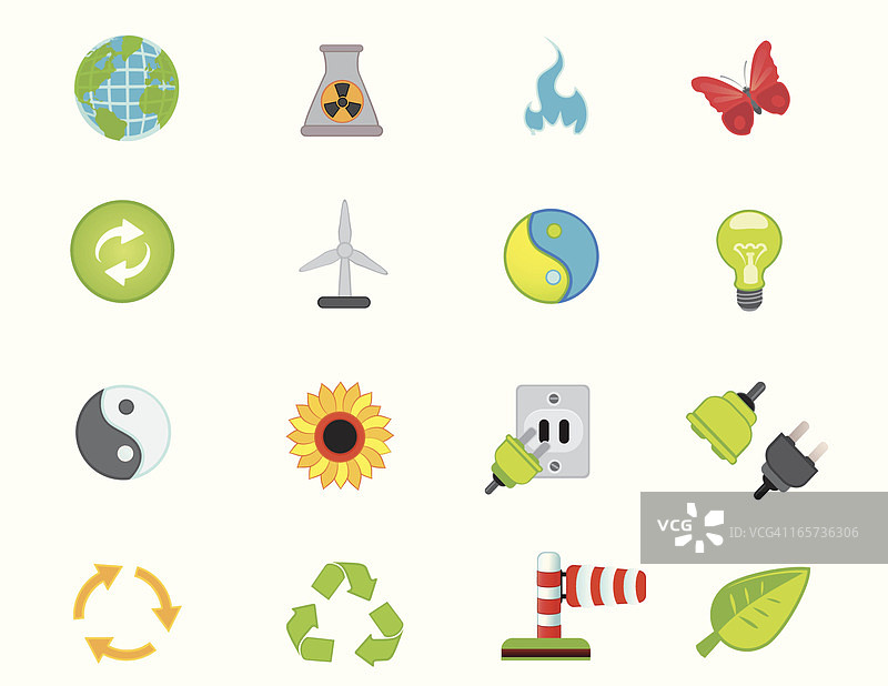 磨砂生态图标图片素材