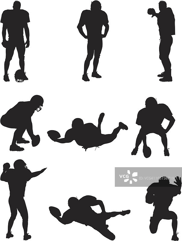 美式橄榄球运动员图片素材