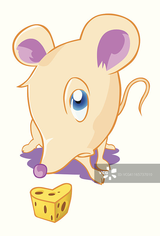 带新鲜黄油的老鼠图片素材