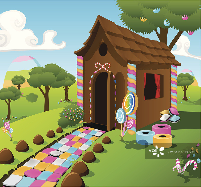 糖果小屋图片素材