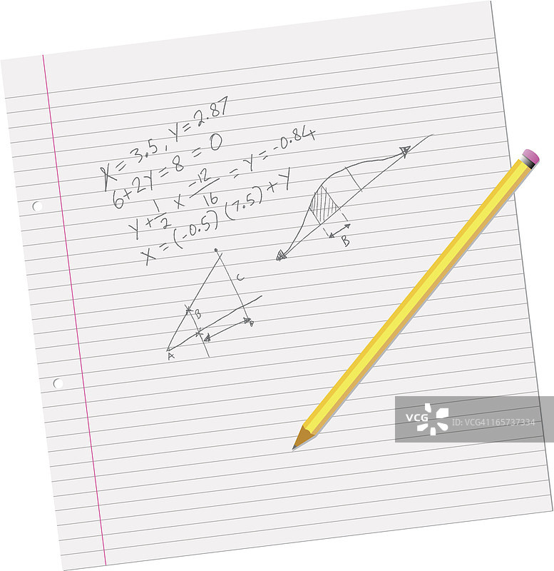 数学作业图片素材