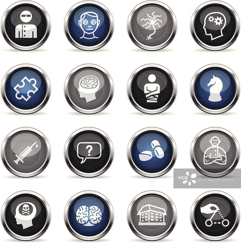 心理学与精神病学图标图片素材