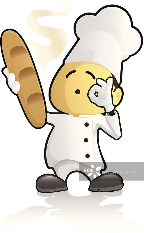 自豪的面包师图片素材