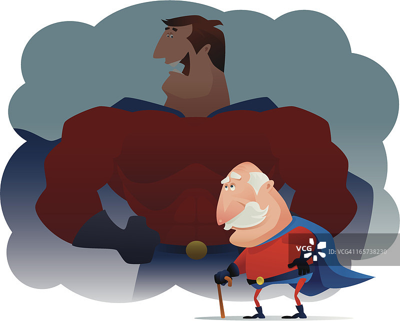 年长的超级英雄图片素材