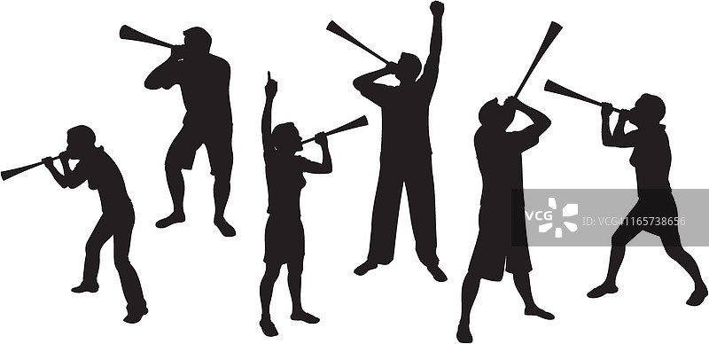 呜呜祖啦人群图片素材