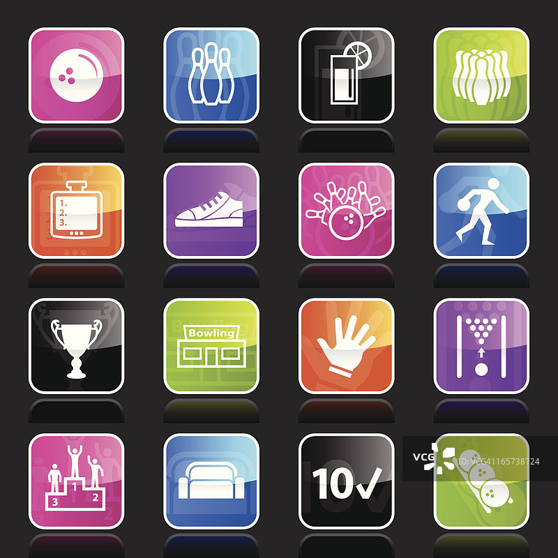 Ubergloss风格保龄球图标图片素材