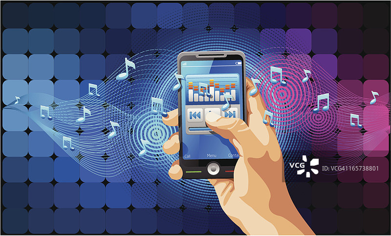 智能手机和音乐播放器图片素材