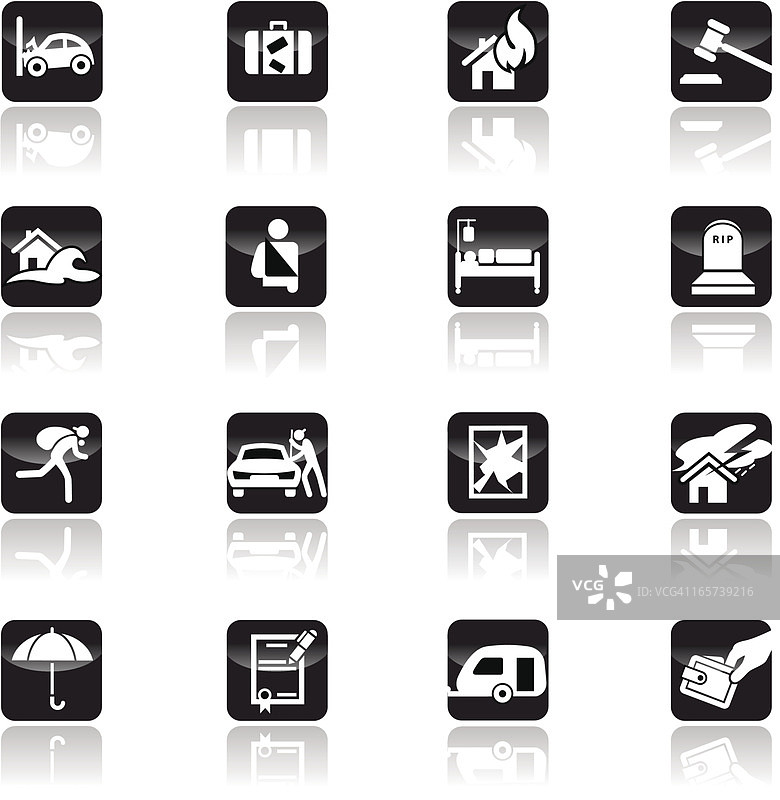 保险图标合集图片素材