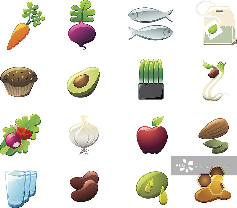 健康食品图标图片素材
