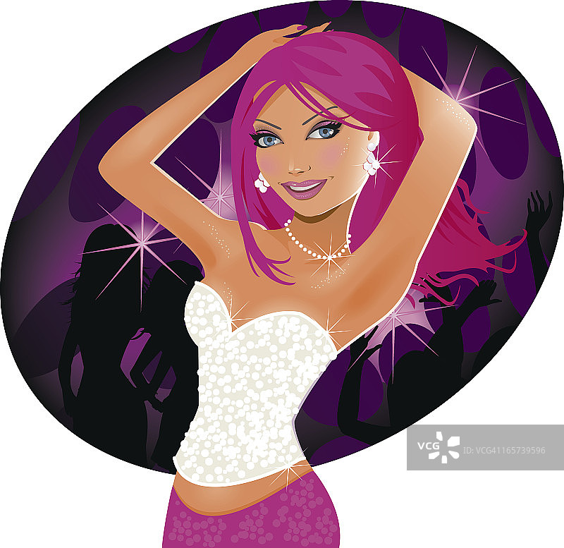 跳舞的女孩图片素材