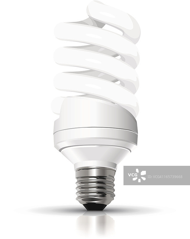 荧光灯泡矢量素材图片素材