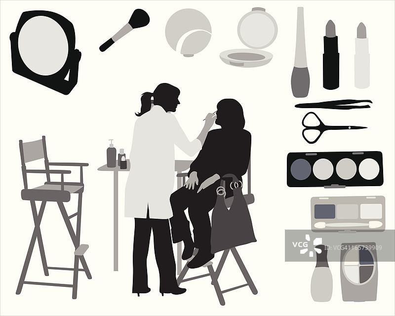 时尚矢量剪影图片素材