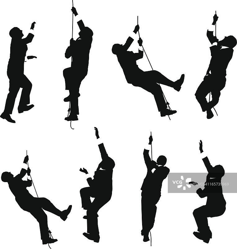 攀岩的商人图片素材