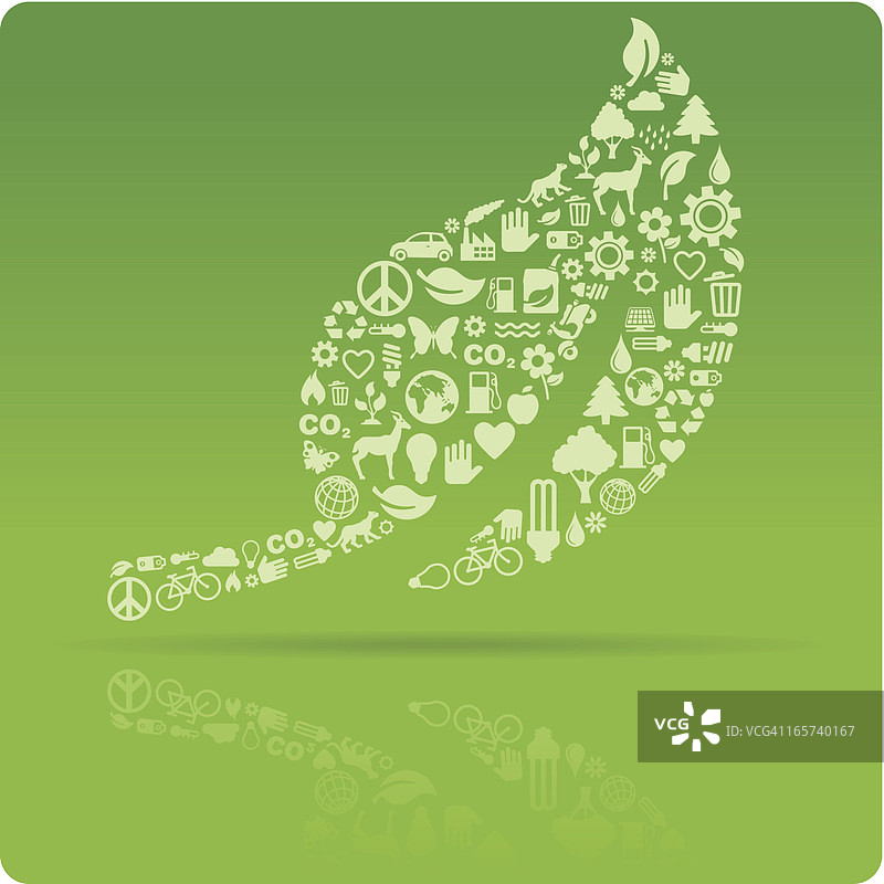 矢量环境树叶图片素材