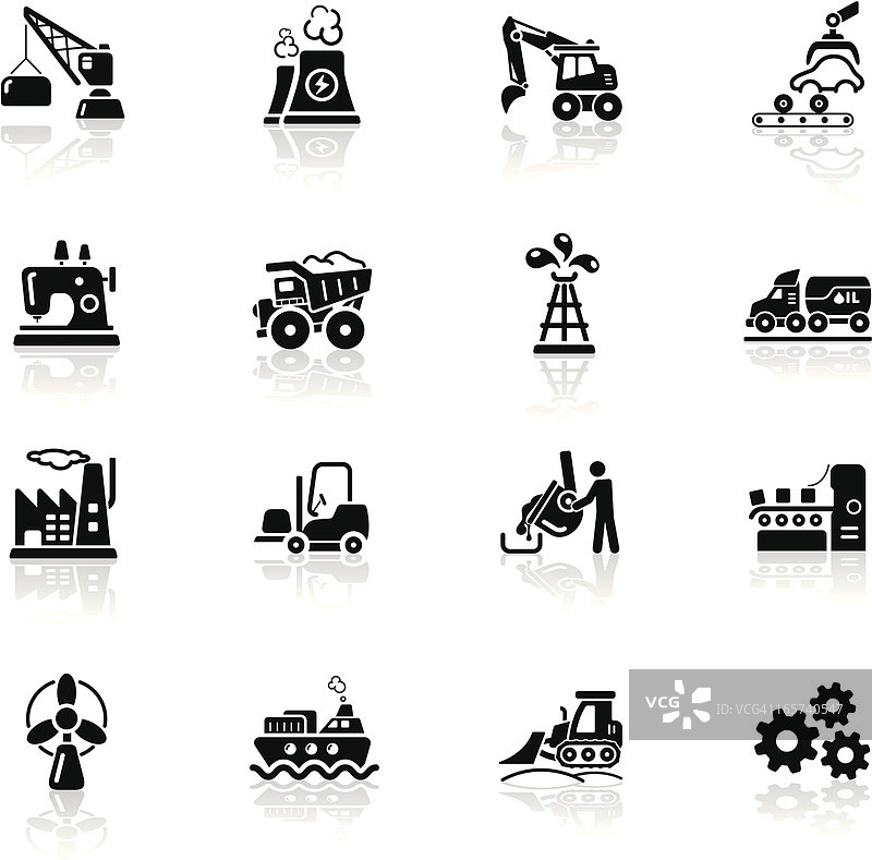 深黑系列 | 行业图标图片素材