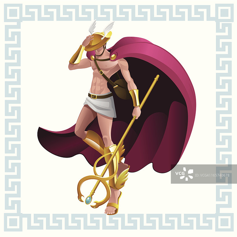 希腊神赫尔墨斯图片素材