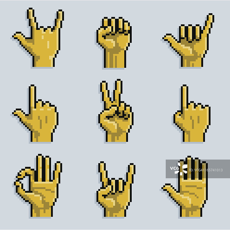 像素手图片素材