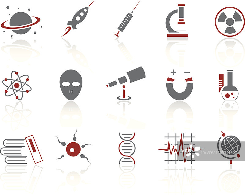 科学简易图标图片素材