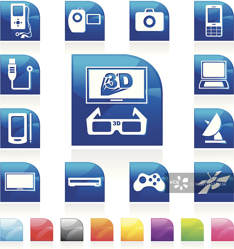 多媒体/科技图标图片素材