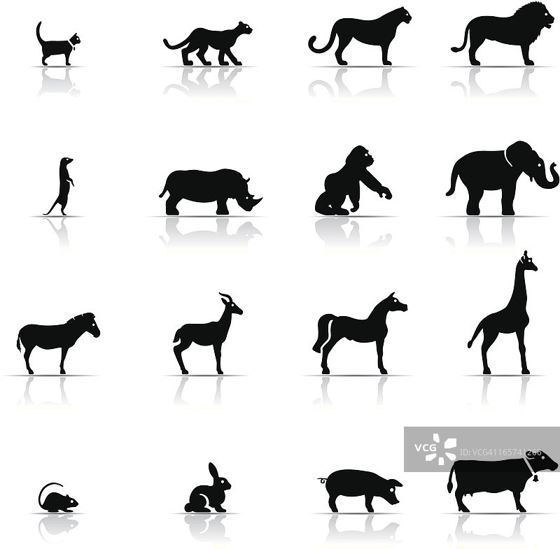 动物图标集图片素材