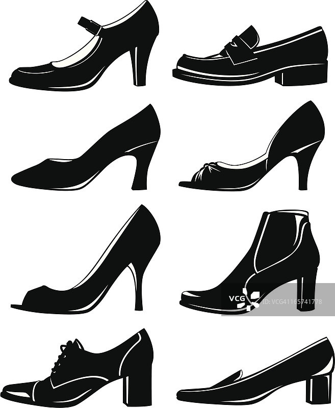 黑色鞋子图片素材