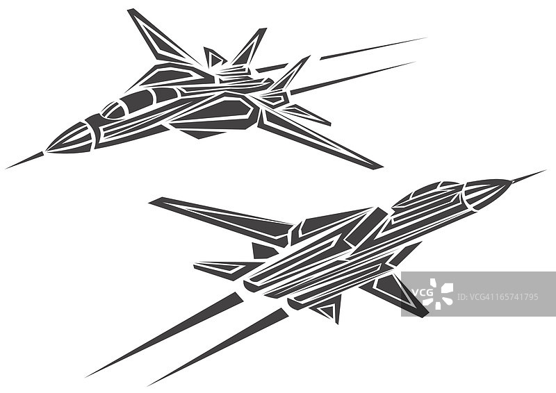 部落风F-14战斗机图片素材