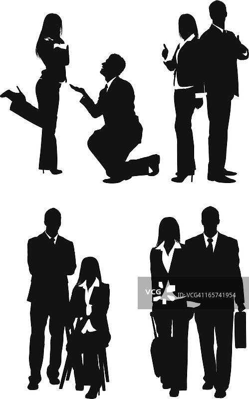 有浪漫关系的商务情侣图片素材