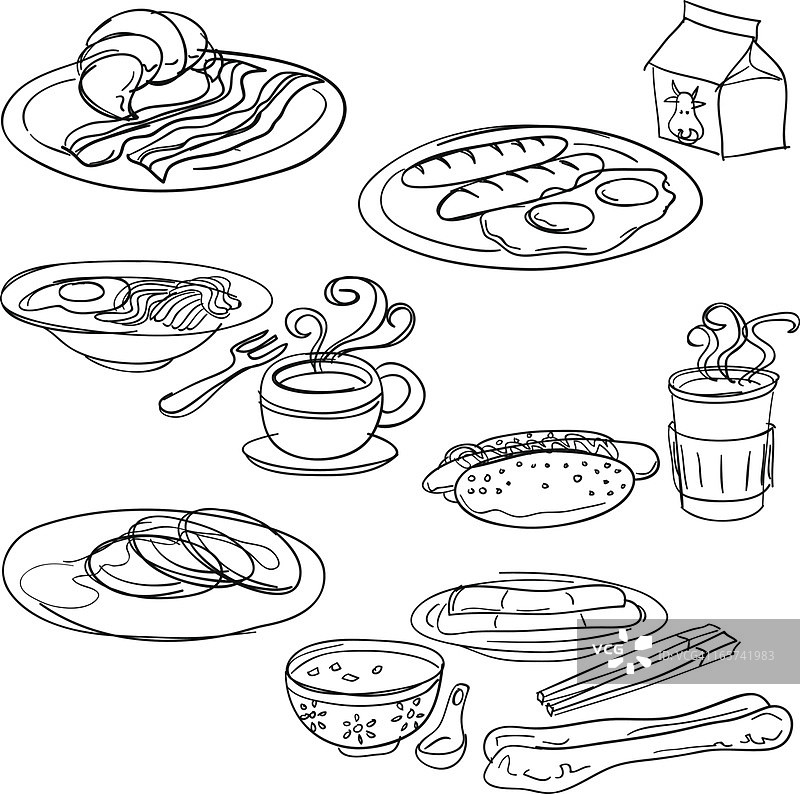 早餐合集图片素材