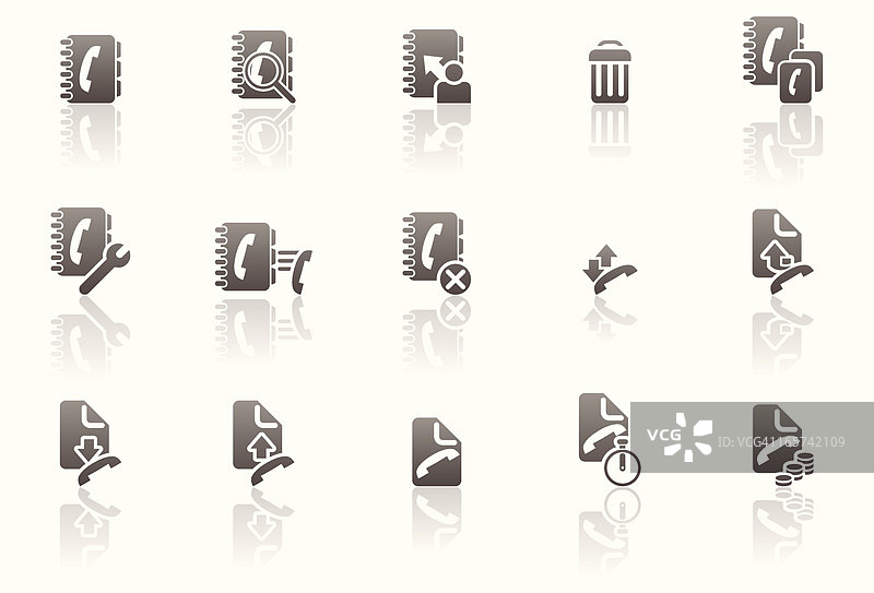 合同图标集图片素材